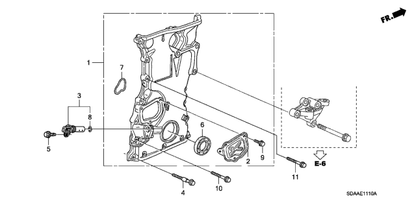 Honda - K24 Timing Chain Case Cover Assembly