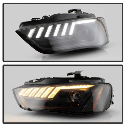 Spyder 13-16 Audi A4/S4 HID Model Only Projector Headlights - Black PRO-YD-AA413HIDSI-BK