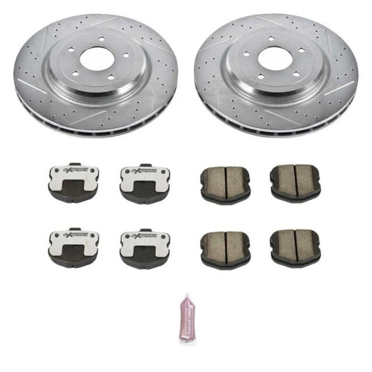 Power Stop 06-13 Chevrolet Corvette Rear Z26 Street Warrior Brake Kit