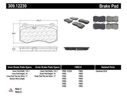 StopTech Performance Brake Pads