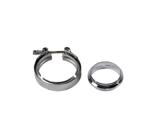 Granatelli 4.0in Aluminum Mating Male to Female Flanges w/V-Band Clamp/O-Ring Seal