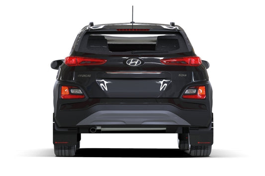 Rally Armor 18-23 Hyundai Kona Black UR Mud Flap Red Logo