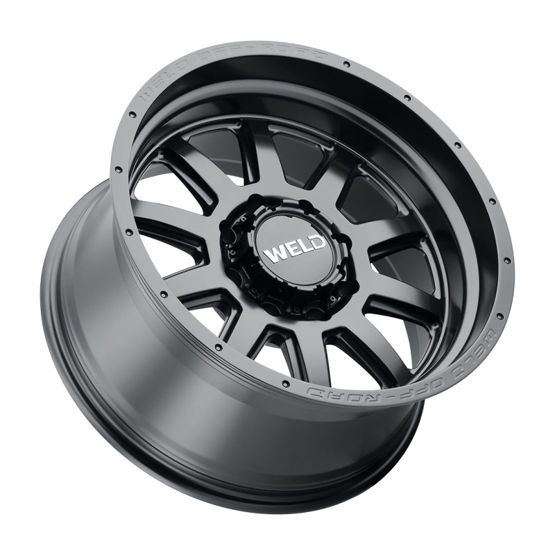 Weld Off-Road W101 20X10 Stealth 8X165.1 ET-18 BS4.75 Satin Black 125.1