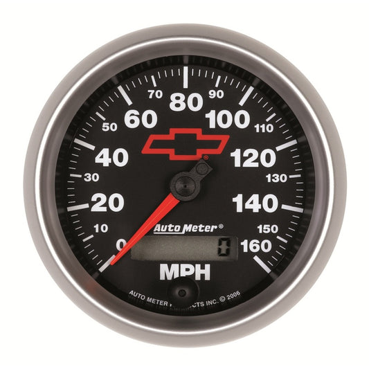 Autometer Speedometer 3-3/8in, 0-160 MPH, Elec. Programmable - Bowtie Black