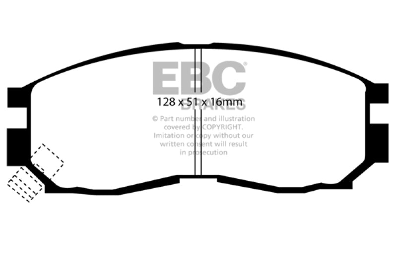EBC 95-99 Chrysler Sebring Coupe 2.0 Ultimax2 Front Brake Pads