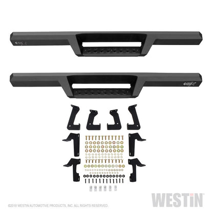 Westin/HDX 07-17 Jeep Wrangler 2Dr Drop Nerf Step Bars - Textured Black