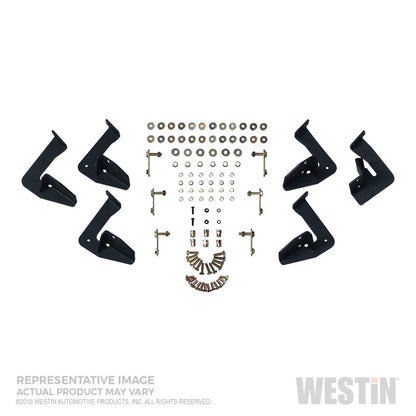 Westin/HDX Stainless 15-18 Ford F-150 SC/17-18 F-250/F-350 CC Drop Nerf Step Bars - Textured Black