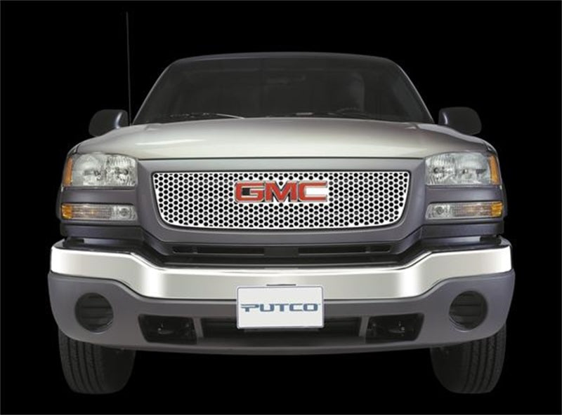 Putco 02-08 GMC Envoy/Envoy XL (w/ Logo CutOut) Punch Stainless Steel Grilles