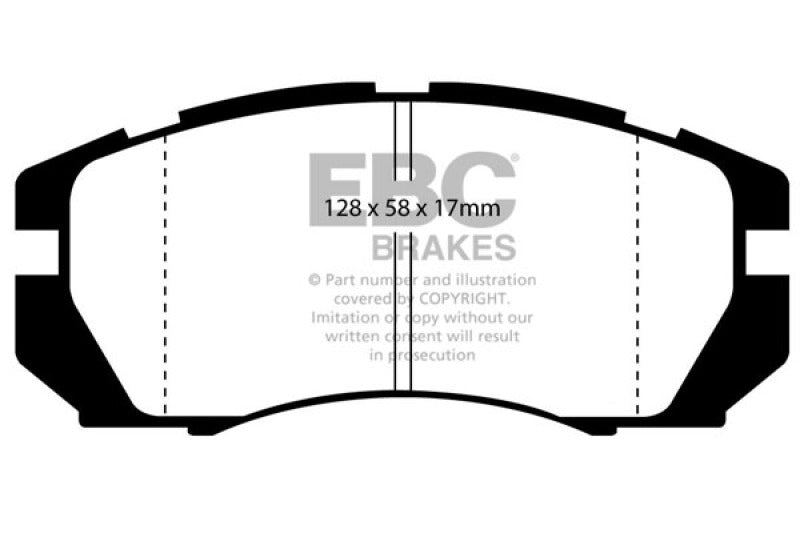 EBC 95-96 Subaru Impreza 2.2 Ultimax2 Front Brake Pads