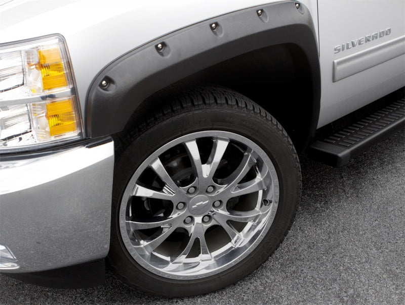 Lund 08-10 Ford F-250 RX-Rivet Style Textured Elite Series Fender Flares - Black (4 Pc.)