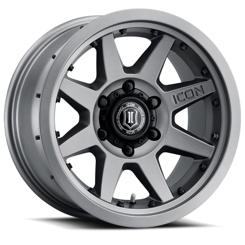 ICON Rebound Pro 17x8.5 5x150 25mm Offset 5.75in BS 110.1mm Bore Titanium Wheel