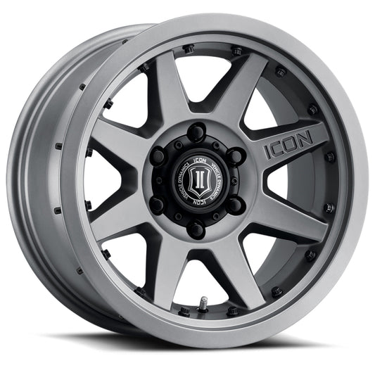 ICON Rebound Pro 17x8.5 6x135 6mm Offset 5in BS 87.1mm Bore Titanium Wheel