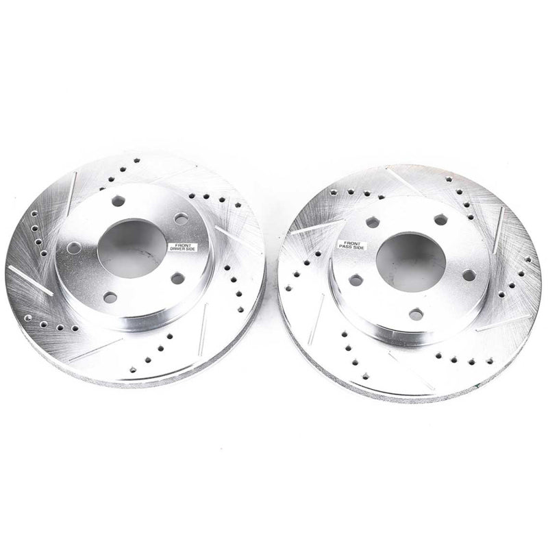 Power Stop 97-05 Chevrolet Blazer Front Evolution Drilled & Slotted Rotors - Pair