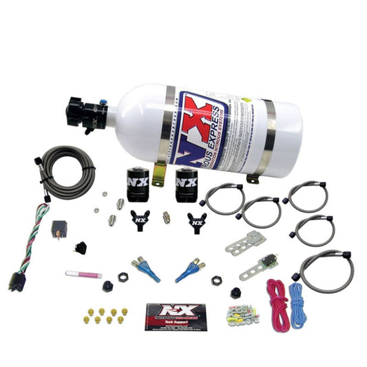 Nitrous Express Ford EFI Dual Nozzle Nitrous Kit (100-300HP) w/10lb Bottle