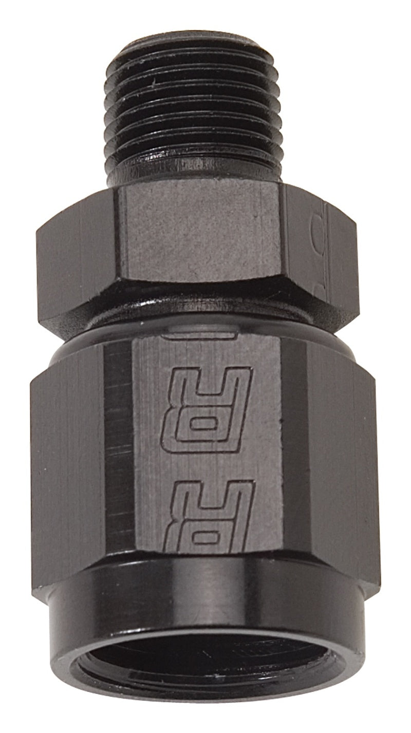 Russell Performance -6 AN Straight Female to 1/8in Male NPT Fitting (Black)