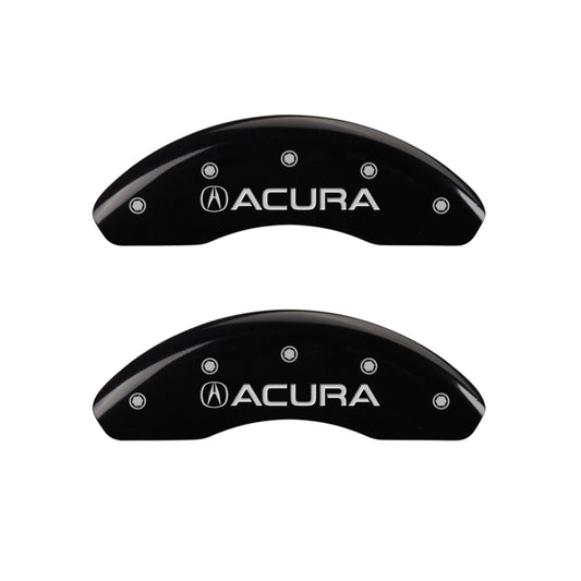 MGP 4 Caliper Covers Engraved Front Acura Rear ILX Black Finish Silver Char 2017 Acura ILX