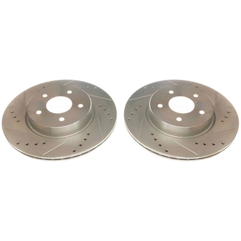 Power Stop 19-20 Infiniti QX50 Rear Evolution Drilled & Slotted Rotors - Pair