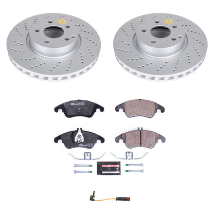 Power Stop 2014 Mercedes-Benz C300 Front Euro-Stop Brake Kit