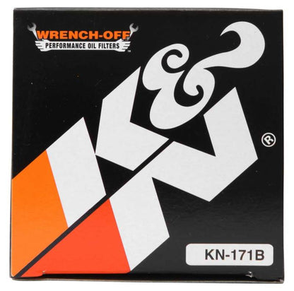 K&N Harley Davidson / Buell 3in OD x 4.063in H Black Oil Filter