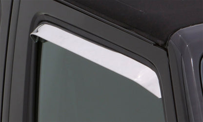 AVS 87-04 Peterbilt 320 Ventshade Window Deflectors 2pc - Stainless