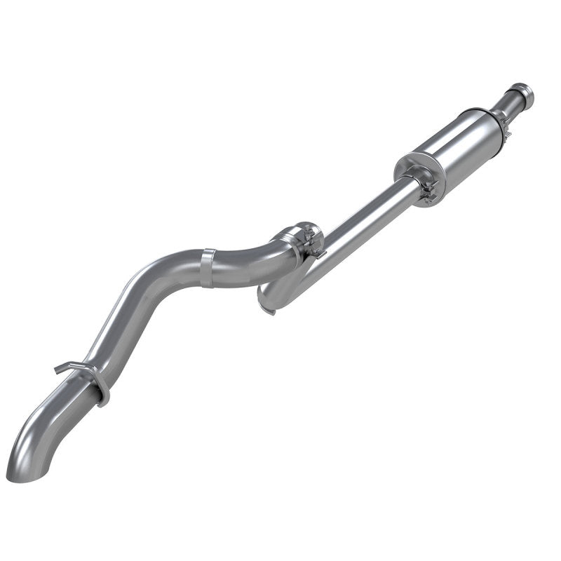 MBRP 18-20 Jeep Wrangler JL 2.5in Single Rear Exit Cat Back Exhaust - Aluminum