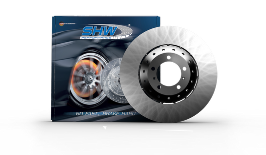SHW 08-10 Porsche Cayenne Turbo 4.8L Right Front Smooth Lightweight Brake Rotor (958615302)