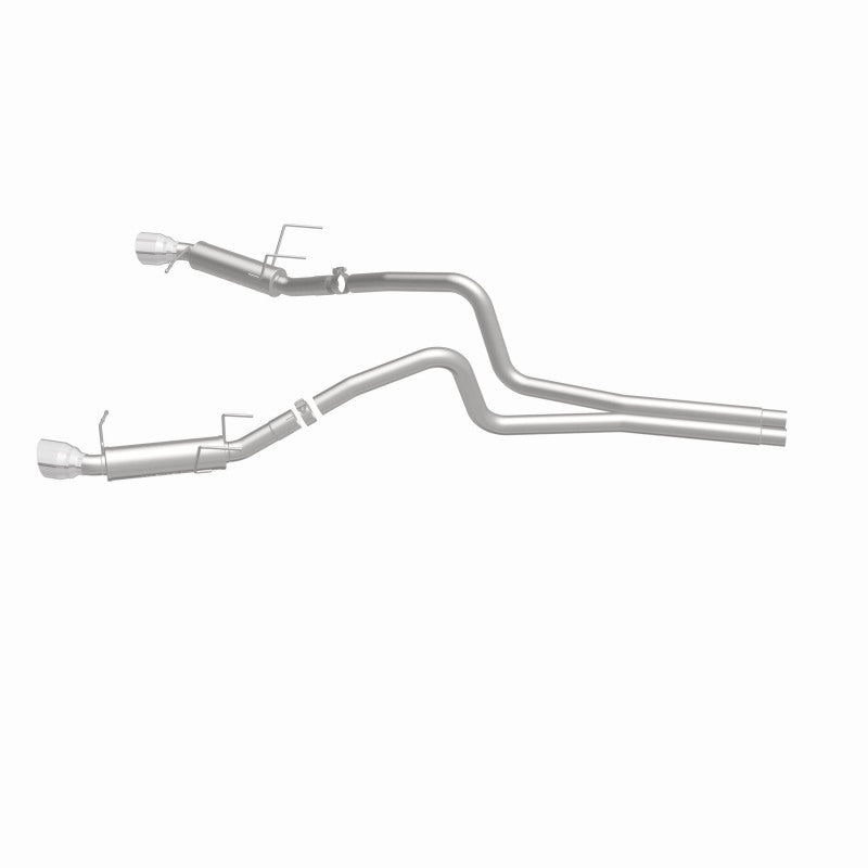 Magnaflow 2014 Ford Mustang V6 3.7L Comp Series Dual Split Rear Polished Stainless C/B Perf Exhaust