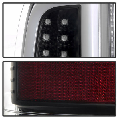 Spyder 97-03 Ford F150 Stylsd. F250/350 V3 Light Bar LED Tail Lights - Blk ALT-YD-FF15097V3-LBLED-BK