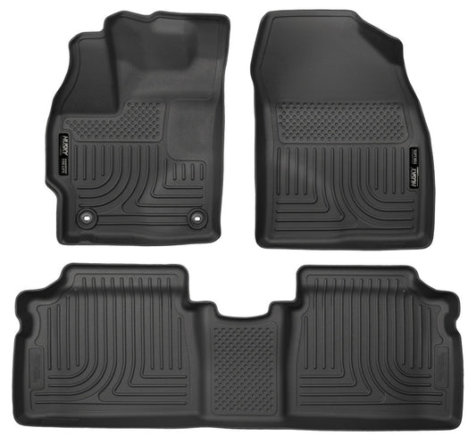 Husky Liners 2015 Toyota Prius WeatherBeater Black Front & 2nd Seat Floor Liners