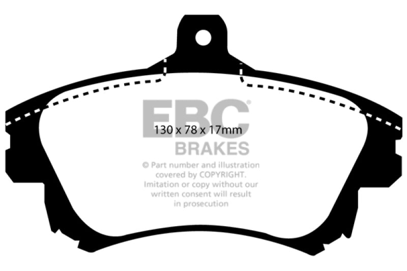 EBC 99-04 Volvo S40 1.9 Turbo T4 (200 BHP) Greenstuff Front Brake Pads