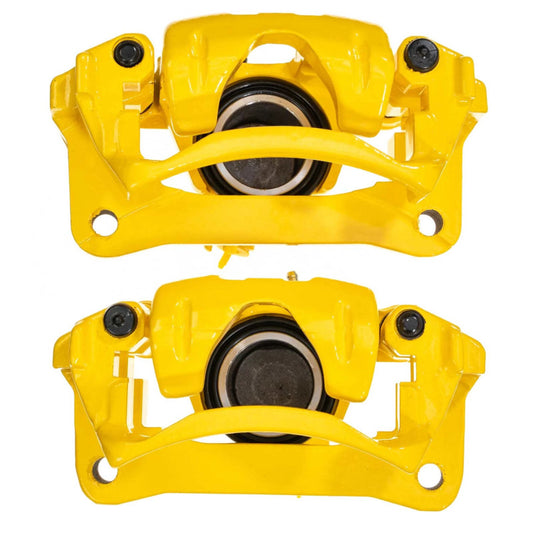 Power Stop 01-07 Toyota Sequoia Rear Yellow Caliper w/Bracket (Pair)