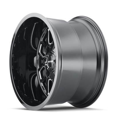 Mayhem 8107 Cogent 22x10 / 8x165.1 BP / -19mm Offset / 130.8mm Hub Black w/ Milled Spokes Wheel