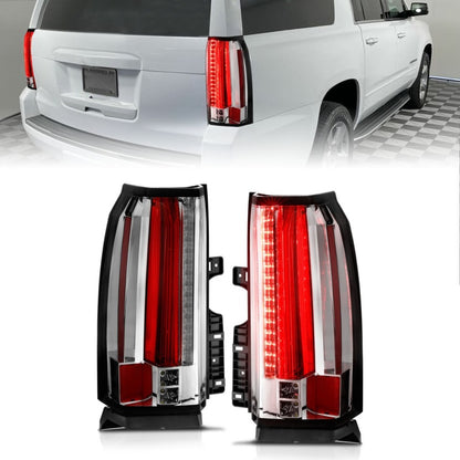 ANZO 2015-2017 Chevrolet Suburban/Tahoe LED Taillights Chrome