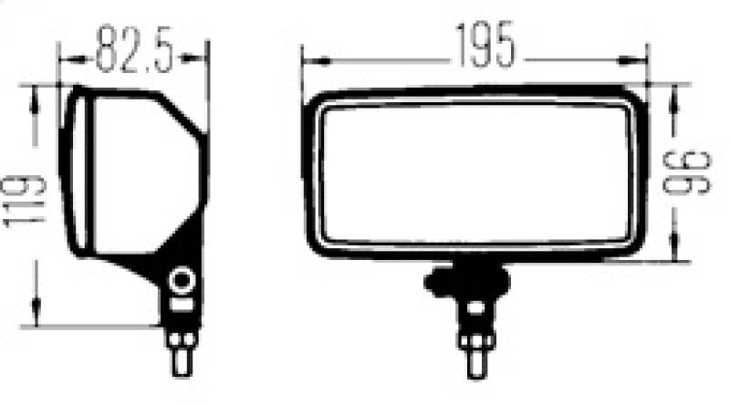 Hella Headlamp ZFH 0/180GR SW MK MGS12 1FD