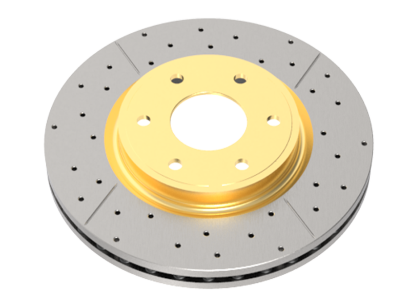 DBA 17-20 Honda CR-V Rear Drilled & Slotted Street Series Rotor