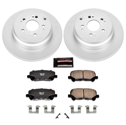 Power Stop 12-15 Honda Pilot Rear Z17 Evolution Geomet Coated Brake Kit