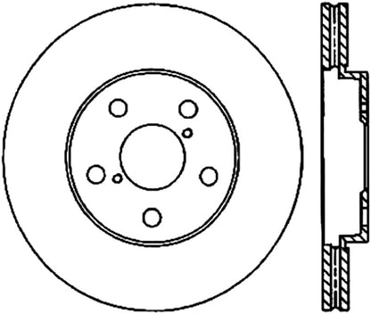 StopTech 06-09 Lexus IS350 / 07-08 GS350 2WD Drilled Left Front Rotor