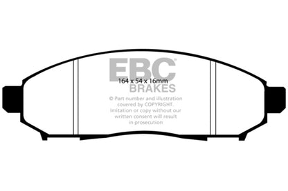 EBC 05+ Nissan Frontier 2.5 2WD Greenstuff Front Brake Pads