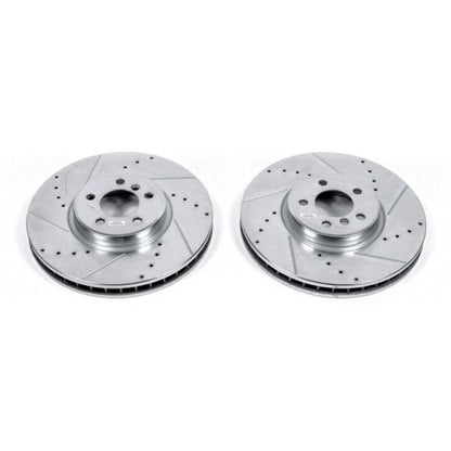 Power Stop 11-18 BMW X5 Front Evolution Drilled & Slotted Rotors - Pair