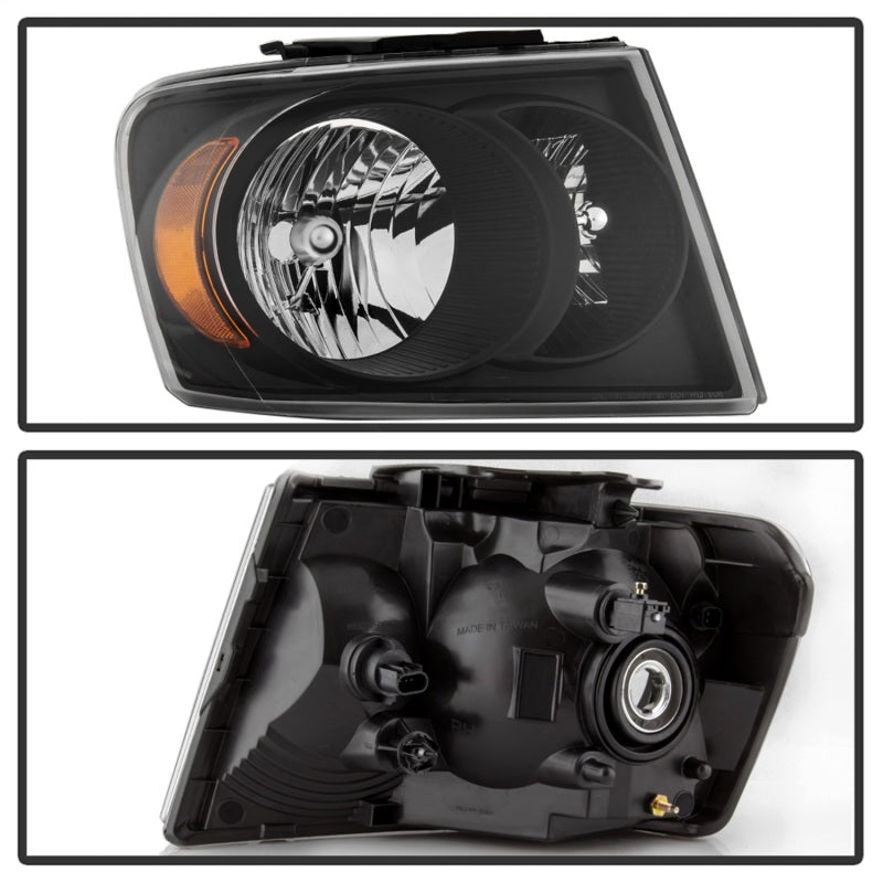 xTune 07-09 Dodge Durango OEM Style Headlights - Black (HD-JH-DDU07-AM-BK)