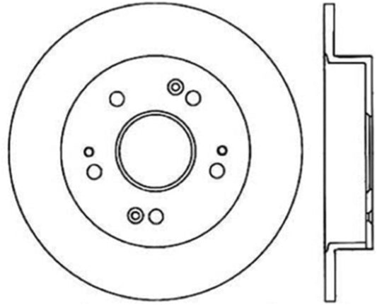 StopTech Power Slot Slotted 06-08 Honda Civic Si CRYO Rear Left Rotor