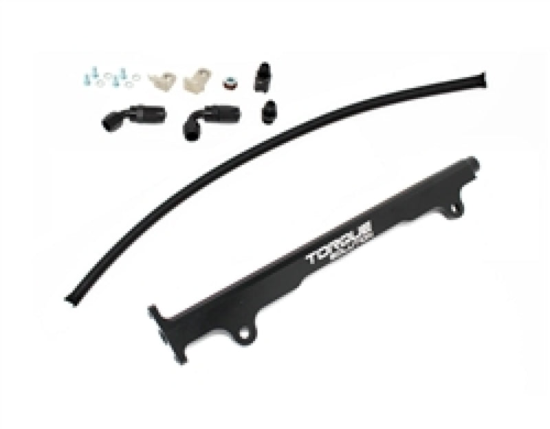 Torque Solution Mitsubishi Evo X Billet Aluminum Fuel Rail - Black