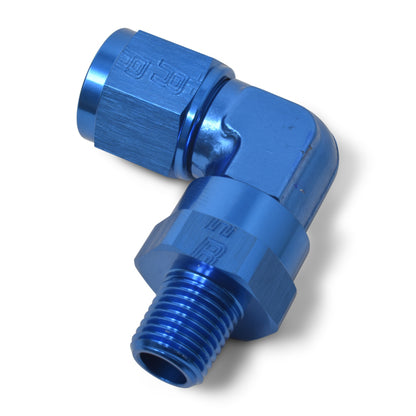 Russell Performance -8 AN 90 Degree Female to Male 3/8in Swivel NPT Fitting