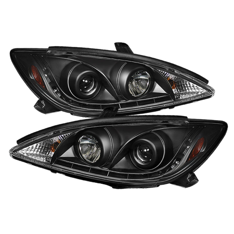 Spyder Toyota Camry 02-06 Projector Headlights DRL Black High H1 Low H1 PRO-YD-TCAM02-DRL-BK