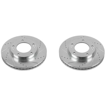 Power Stop 07-09 Kia Sorento Front Evolution Drilled & Slotted Rotors - Pair