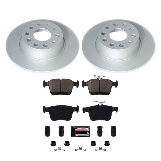 Power Stop 2019 Volkswagen Jetta Rear Z17 Evolution Geomet Coated Brake Kit