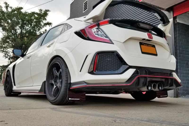 Rally Armor 17-22 Honda Civic Type R Black UR Mud Flap w/Dark Grey Logo