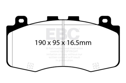 EBC 2018+ Jeep Grand Cherokee Trackhawk Bluestuff Front Brake Pads