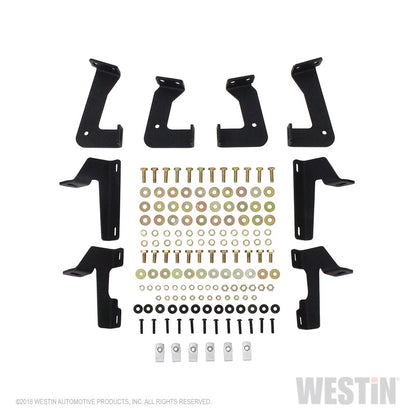 Westin/HDX 07-17 Jeep Wrangler 2Dr Drop Nerf Step Bars - Textured Black