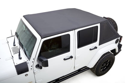 Rugged Ridge 07-18 Jeep Wrangler JKU 4 Dr Black Diamond Stitch Cloth Voyager Top